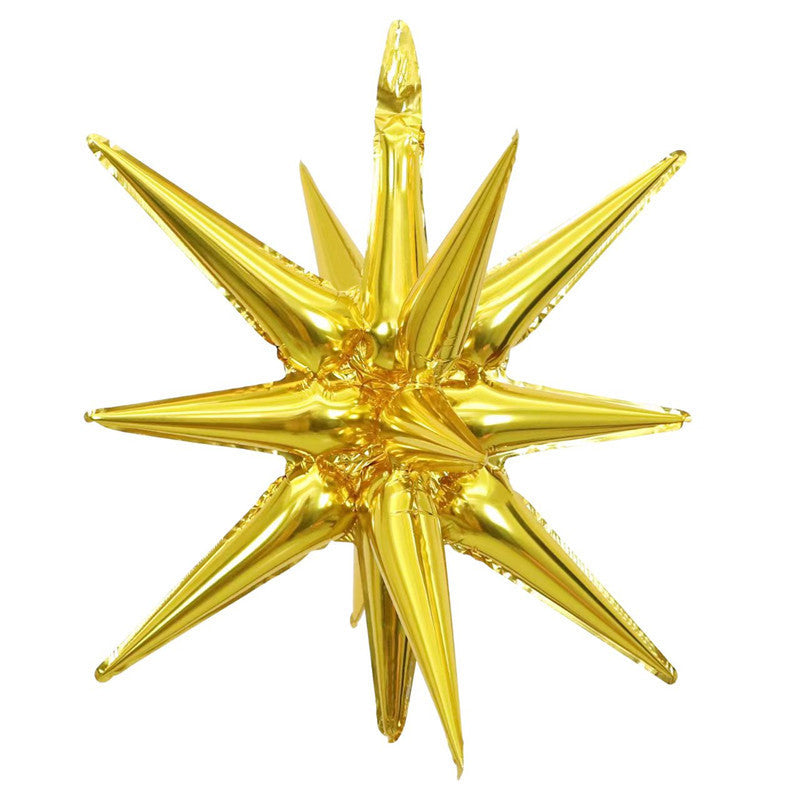 Star Aluminum Film Red Golden Wedding Background Shopping Mall Party Balloons Min.50PCS