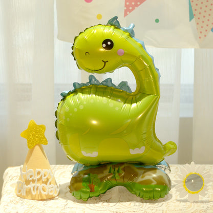 Cartoon Cake Stand Foil Balloon – 3D Centerpiece for First Birthdays & Parties