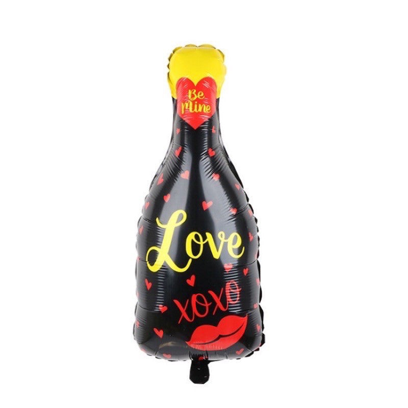 Billion Balloons Big size Champagne Wine Bottle Aluminum Foil Balloon Min.50PCS