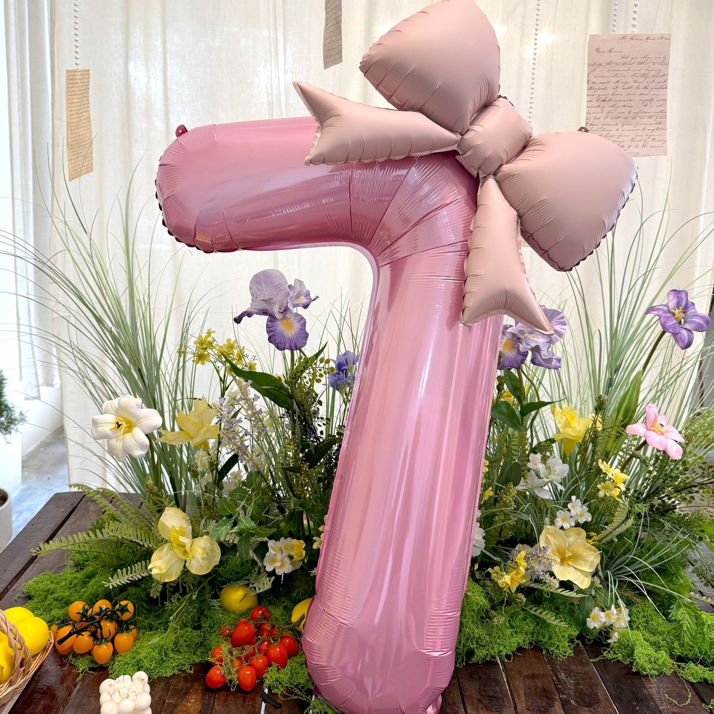 40inch Large Number Matte Bowknot Balloons Baby Birthday Party Decor Min.50PCS