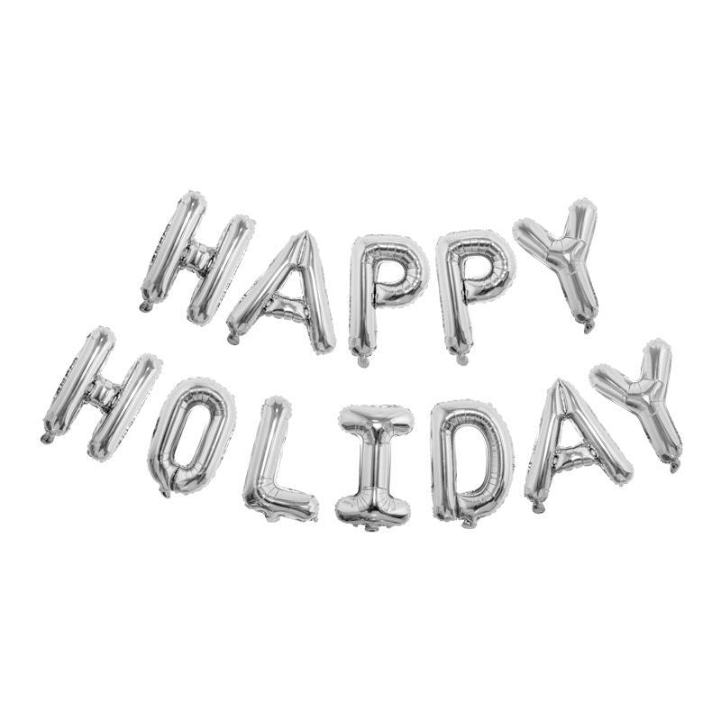 Happy Holidays Aluminum Foil Balloons for decoration