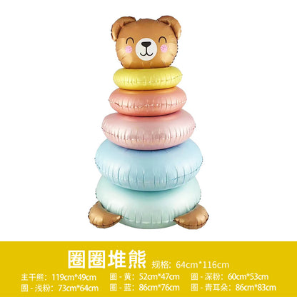 Christmas Tree Bear Candle Cake Combination Gift Set Min.50pcs