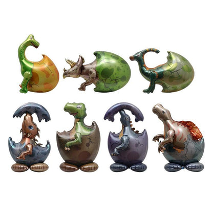 Billion Balloons 4D Standing Dinosaur Egg Shape Cartoon Balloon Dinosaur