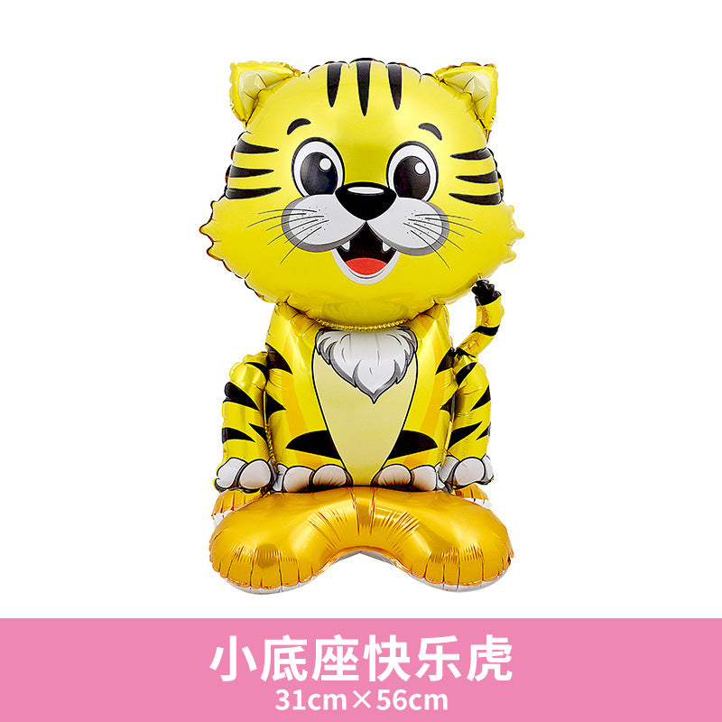 Balloon Window Decor Props Small Base Monkey Rabbit