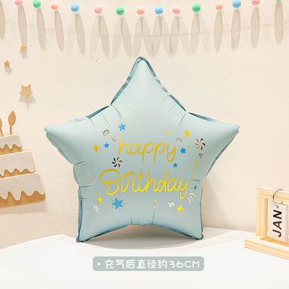 Billion Balloons INS Style Matte Bear Cake Aluminum Film Balloons Min.50PCS
