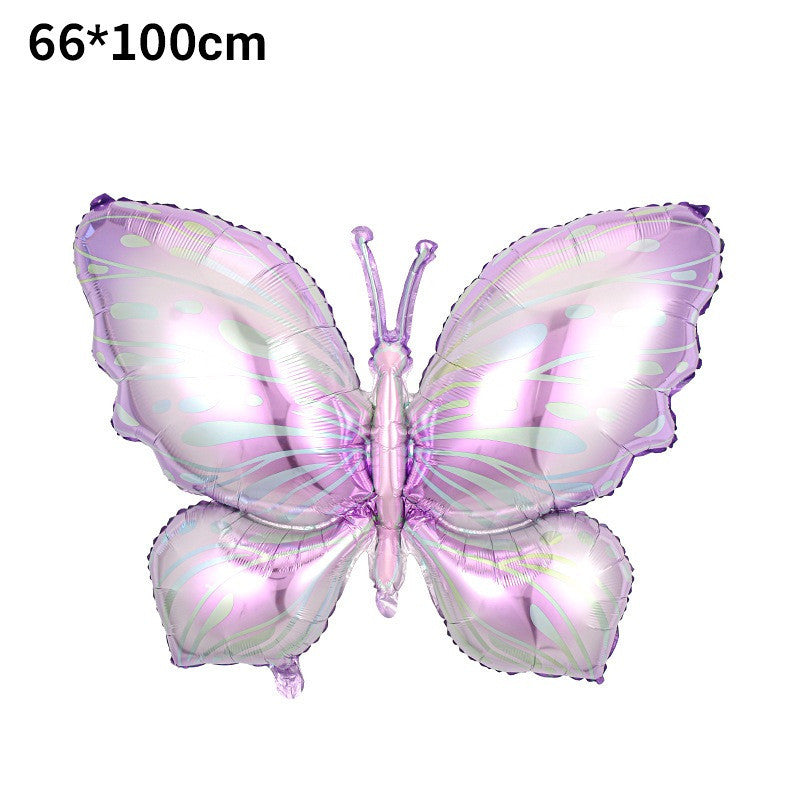 Billion Balloons Purple/Blue Butterfly Foil Balloon for Wedding Min.50PCS