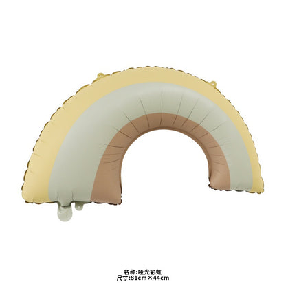 Billion Balloons Matte Frosted Car Airplane Teddy Bear Aluminum Film Balloon Min.50PCS