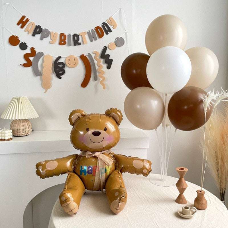Billion Balloons 2/3Feet Teddy Bear Cakes Foil Balloon