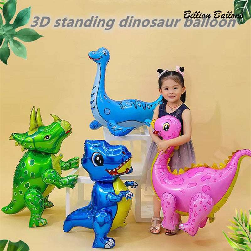 Billion Balloons 3D Standing Large Dinosaur Cartoon Aluminum Film Balloon