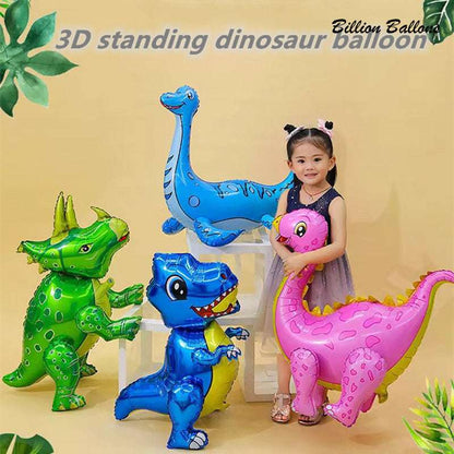 Billion Balloons 3D Standing Large Dinosaur Cartoon Aluminum Film Balloon