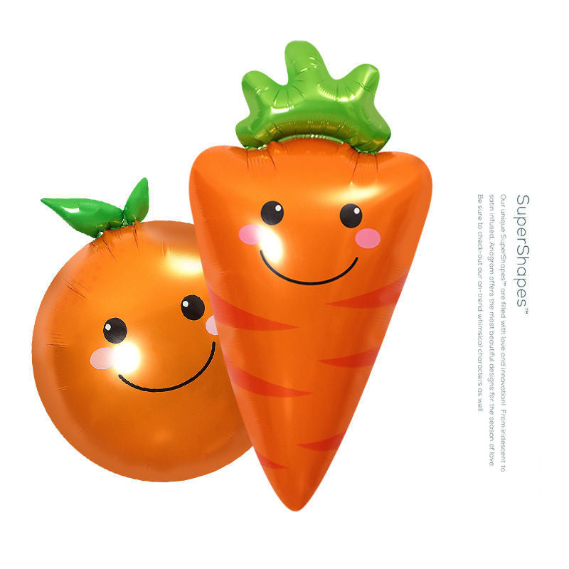Billion Balloons Summer Fruit and Vegetable Aluminum Fruit Balloon - 50PCS