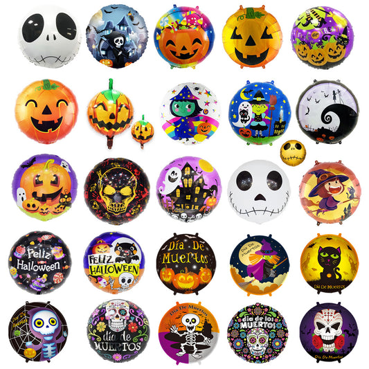 18 Inch Balloon Skull Bat Spider Pumpkin Halloween Decor Min.50PCS