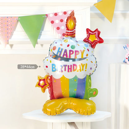 Billion Balloons Popular Medium Aluminum Foil Cartoon Cake Stand Balloon