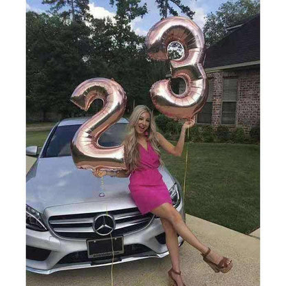 Billion Balloons 32 Inch Aluminium Foil Number Decoration Number Balloon Party Supplies