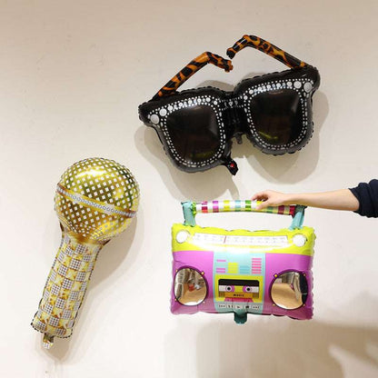 Billion Balloon Photography Camera Microphone Radio Skate Aluminum Foil Balloons