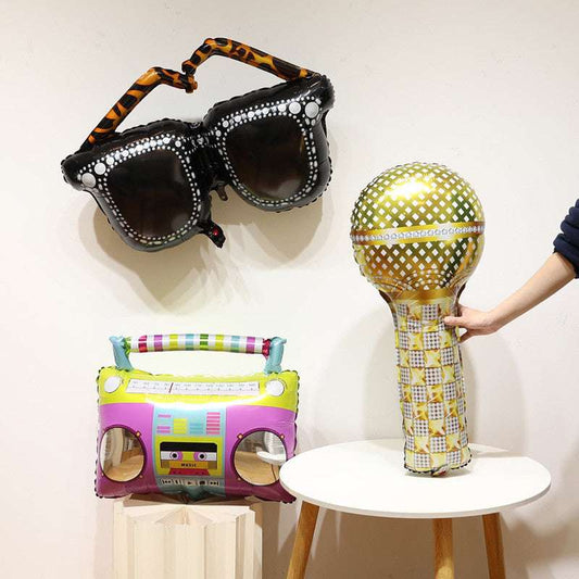 Billion Balloon Photography Camera Microphone Radio Skate Aluminum Foil Balloons