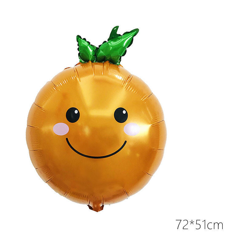 Billion Balloons Summer Fruit and Vegetable Aluminum Fruit Balloon - 50PCS
