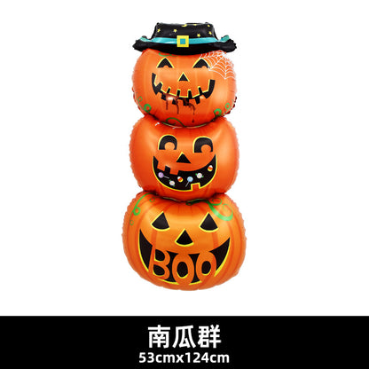 120cm Halloween Party Balloon Witch Skeleton Spider Base Min.50PCS