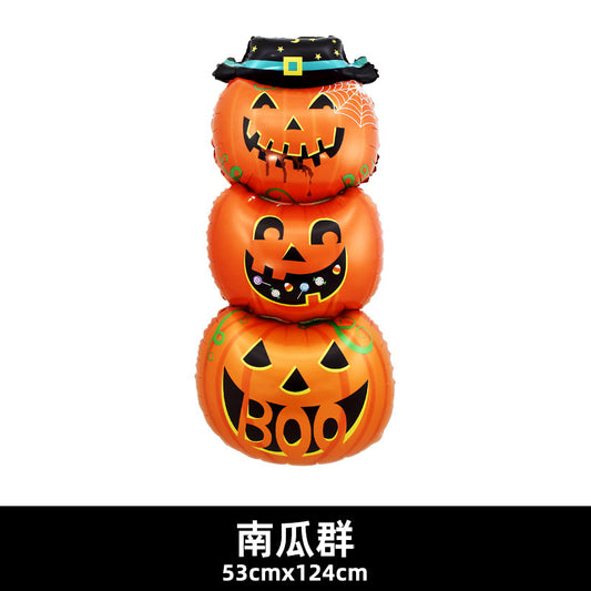 120cm Halloween Party Balloon Witch Skeleton Spider Base Min.50PCS