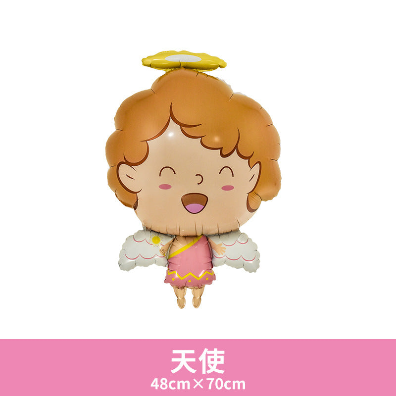 Aluminum Foil Carousel Balloon Baby First Birthday Min.50PCS