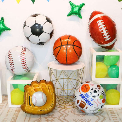 Rugby Aluminum Film Balloon Baseball Gloves Helium Balloon