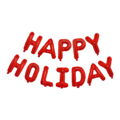 Happy Holidays Aluminum Foil Balloons for decoration