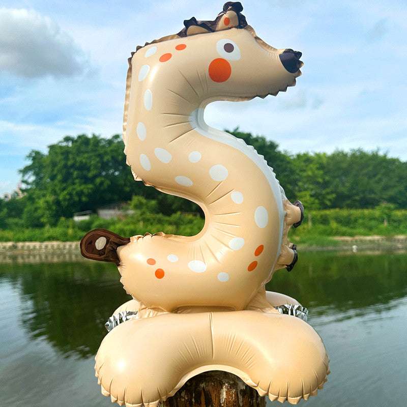 Billion Balloons 40inch Cartoon Animal Shaped Number Balloons