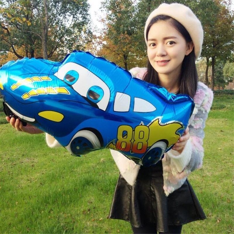 Billion Balloons 4D Car Excavator Fire Truck Ambulance Police Car School Bus Train Vehicle Tank Aluminum Foil Balloon