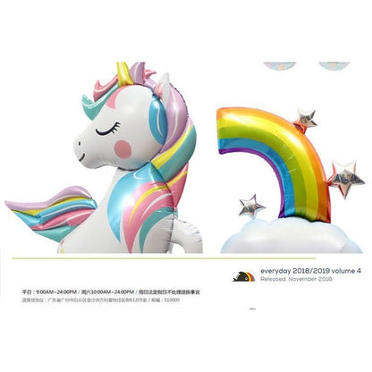Toys Balloon Romantic Cute Oversized Unicorn Cartoon Aluminum Balloon