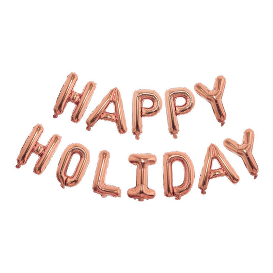 Happy Holidays Aluminum Foil Balloons for decoration