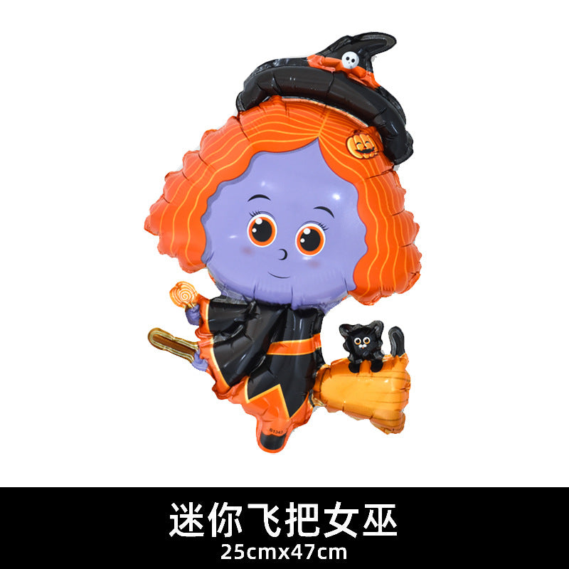 Mini Halloween Decor Balloons Ghost Festival Bat Pumpkin Skull Film Min.100PCS