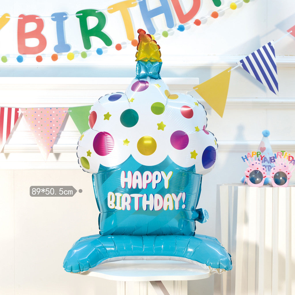 Billion Balloons Popular Medium Aluminum Foil Cartoon Cake Stand Balloon