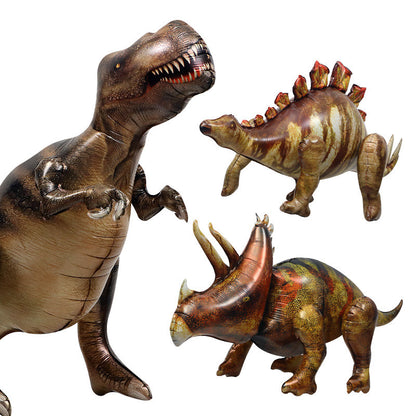 Toys Balloon 4D Standing Simulation Dinosaur Big Size Aluminum Film Balloon
