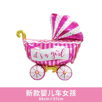 Aluminum Foil Carousel Balloon Baby First Birthday Min.50PCS