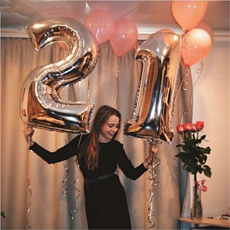 Billion Balloons 32 Inch Aluminium Foil Number Decoration Number Balloon Party Supplies