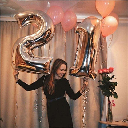 Billion Balloons 32 Inch Aluminium Foil Number Decoration Number Balloon Party Supplies