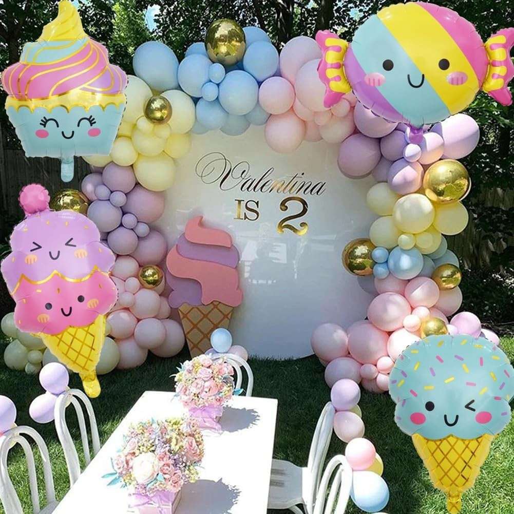 Billion Balloons 1/6Pcs Ice Cream Candy Dessert Series Balloons