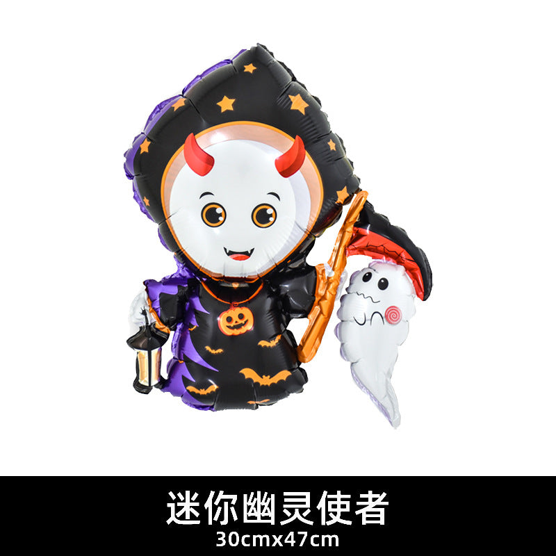 Mini Halloween Decor Balloons Ghost Festival Bat Pumpkin Skull Film Min.100PCS
