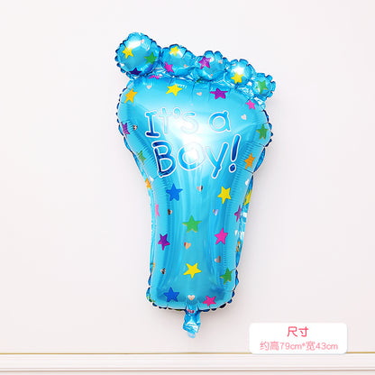 Boys and Girls Foot Bottle Rocking Horse Cake Birthday Foil Balloons Min.50PCS