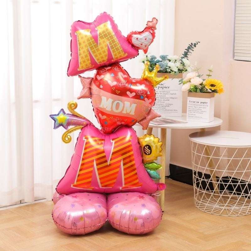 Mother's Day Birthday 3D Large Aluminum Foil Balloon Wholesale