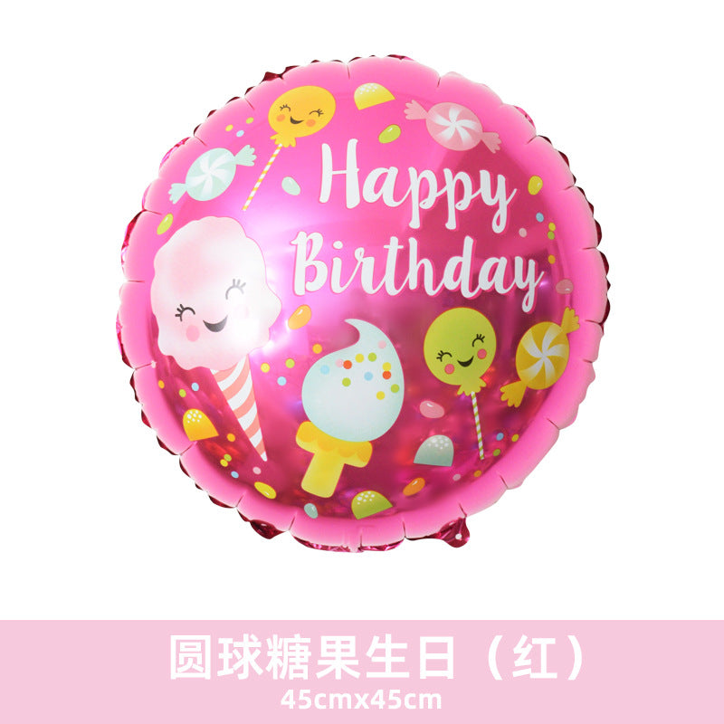 Donut Popcorn Hot Dog Ice Cream Birthday Food Dessert Balloon