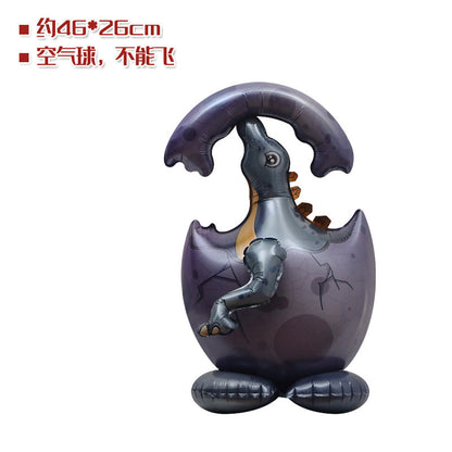 Billion Balloons 4D Standing Dinosaur Egg Shape Cartoon Balloon Dinosaur