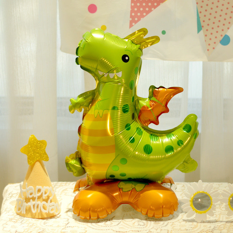 Cartoon Cake Stand Foil Balloon – 3D Centerpiece for First Birthdays & Parties