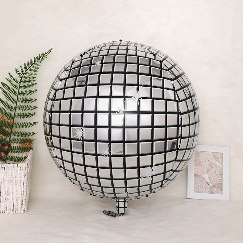 4D Disco Foil Balloons – 10, 22 & 32 Inch Metallic Mirror Finish | Party Decor
