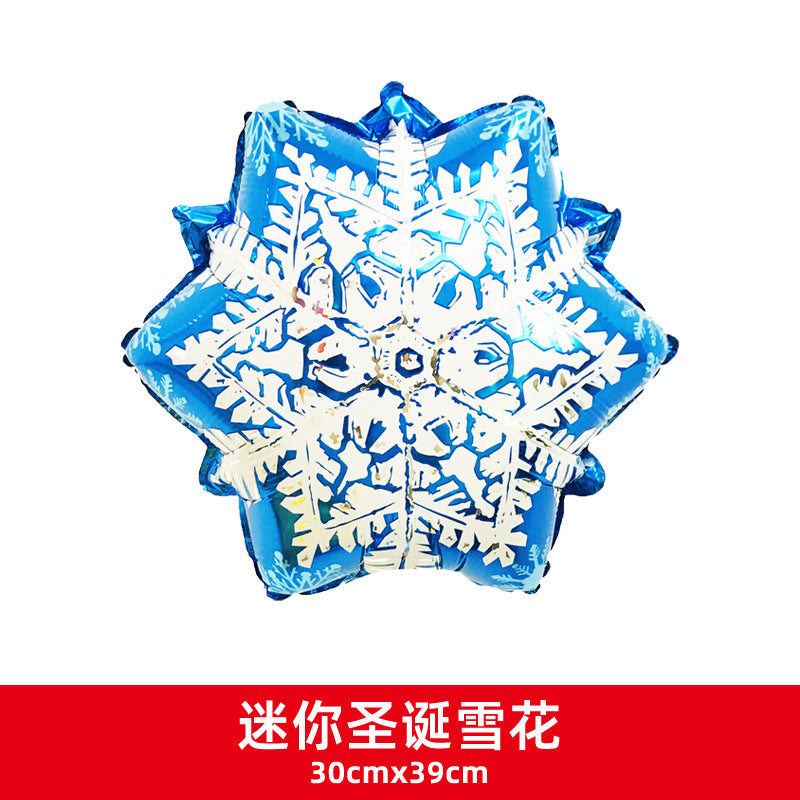 Christmas Party Decor Snowman Reindeer Cane Mini Foil Balloons Min.100PCS