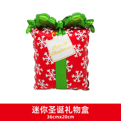 Christmas Party Decor Snowman Reindeer Cane Mini Foil Balloons Min.100PCS