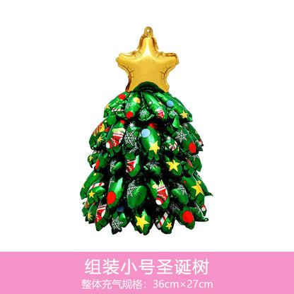 New Christmas 3D Santa Reindeer Aluminum Foil Balloons Min.50PCS