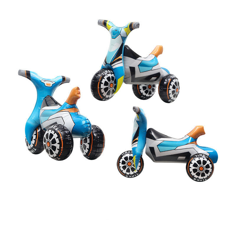 3D Standing Motorcycle Balloon for Birthday Party Decor | Realistic Foil Balloon