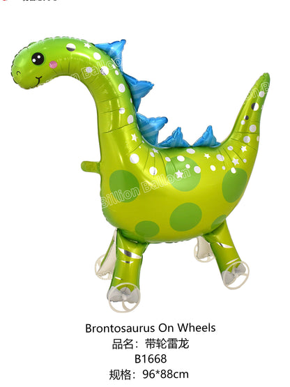 Walking Animal Balloon Toys with Wheels – Elephant & Tiger | Interactive Party Favors - 50PCS