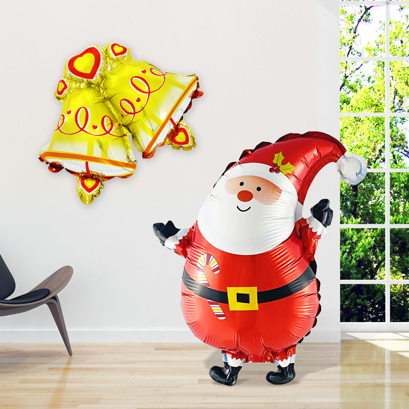 Christmas Party Decor Snowman Reindeer Cane Mini Foil Balloons Min.100PCS